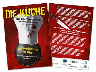 Flyer Theaterstück "Die Küche" - Copyright welt-gestalten.de