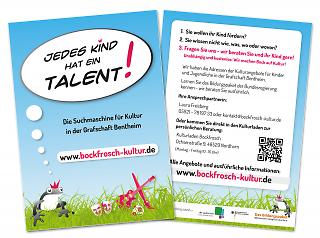 Flyer Homepage www.bockfrosch-kultur.de - Copyright welt-gestalten.de
