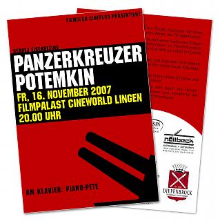 Flyer Film "Panzerkreuzer Potemkin" - Copyright welt-gestalten.de