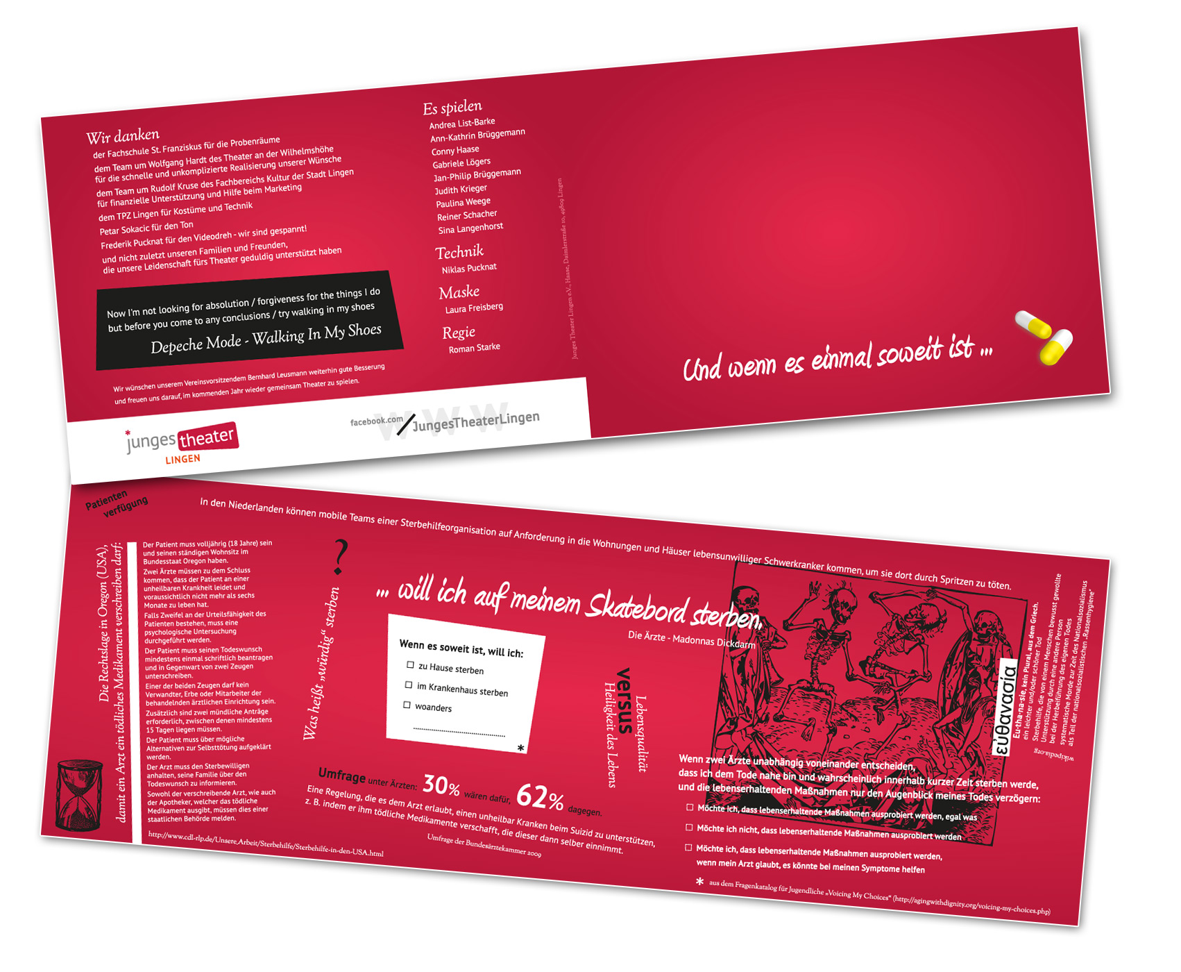 Flyer Folder Theaterstuck Und Wenn Es Einmal Soweit Ist Programmheft Weltgestalten Webdesign Mediengestaltung Fotografie Kommunikation