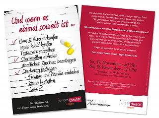Flyer "Und wenn es einmal soweit ist ..." - Copyright welt-gestalten.de