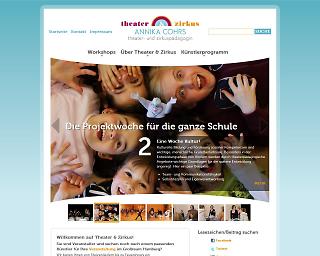 Screenshot www.theater-und-zirkus.de - Copyright welt-gestalten.de