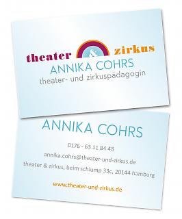 Visitenkarte Theater & Zirkus - Copyright welt-gestalten.de